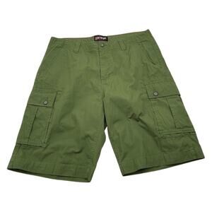 Northpoint Mens size 38 Green Cotton Ripstop Cargo Shorts